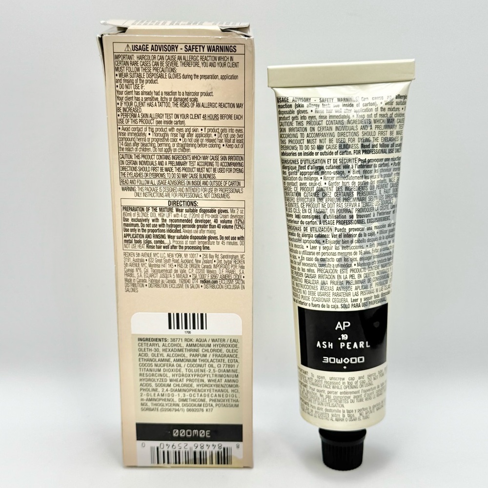 Redken Blonde Idol High Lift Conditioning Cream AP .19 Base 5-7 Ash Pearl - Picture 2 of 3